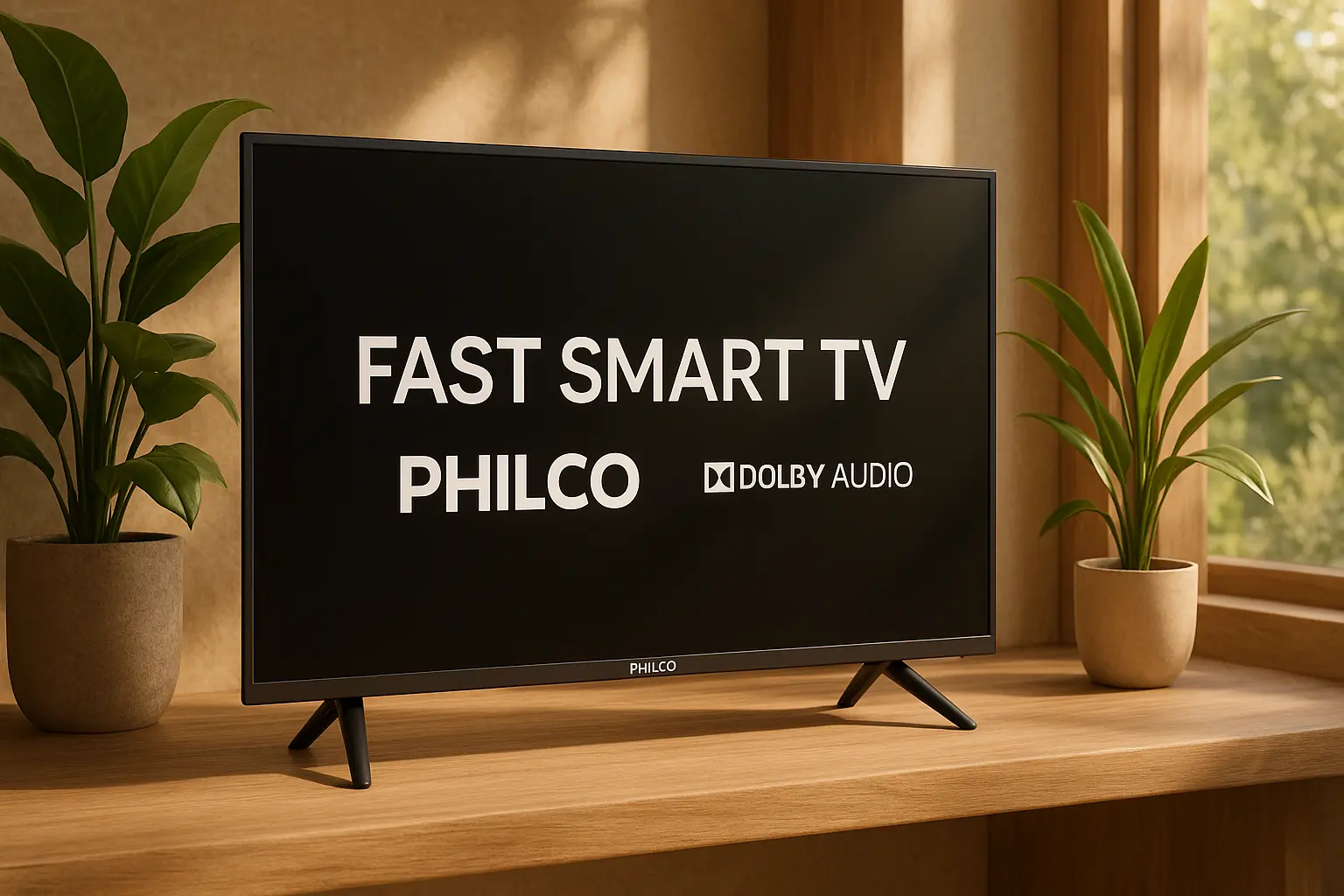 Fast Smart TV Philco 32” com Dolby Audio e Wi-Fi