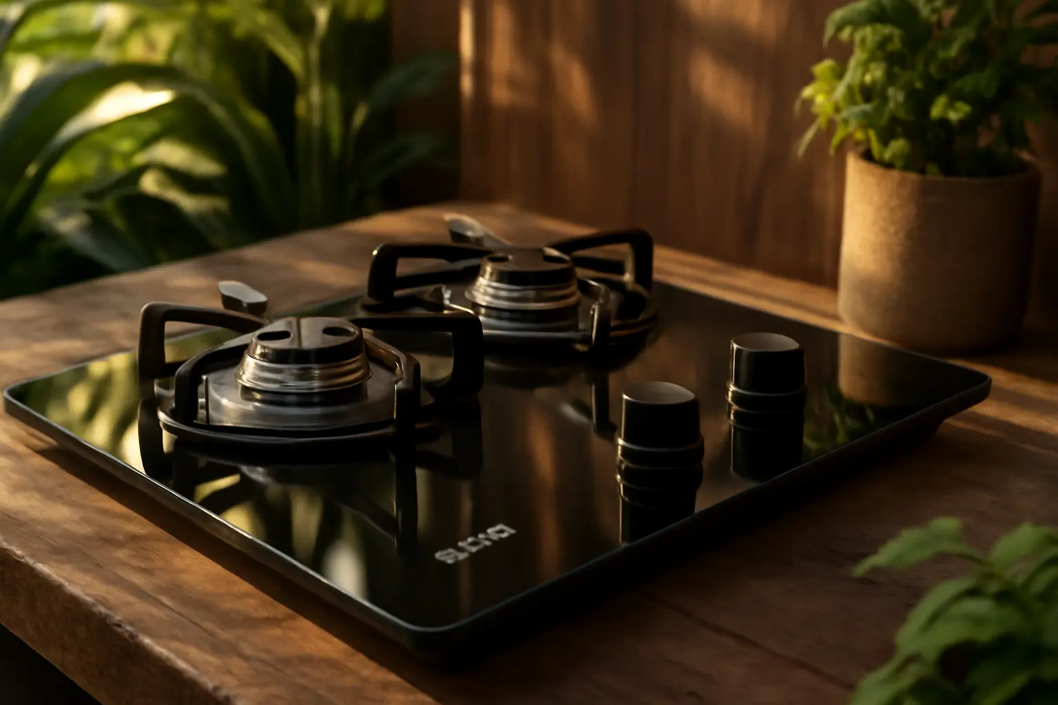 Cooktop 2 Bocas com Mesa de Vidro Dako Supreme Bivolt