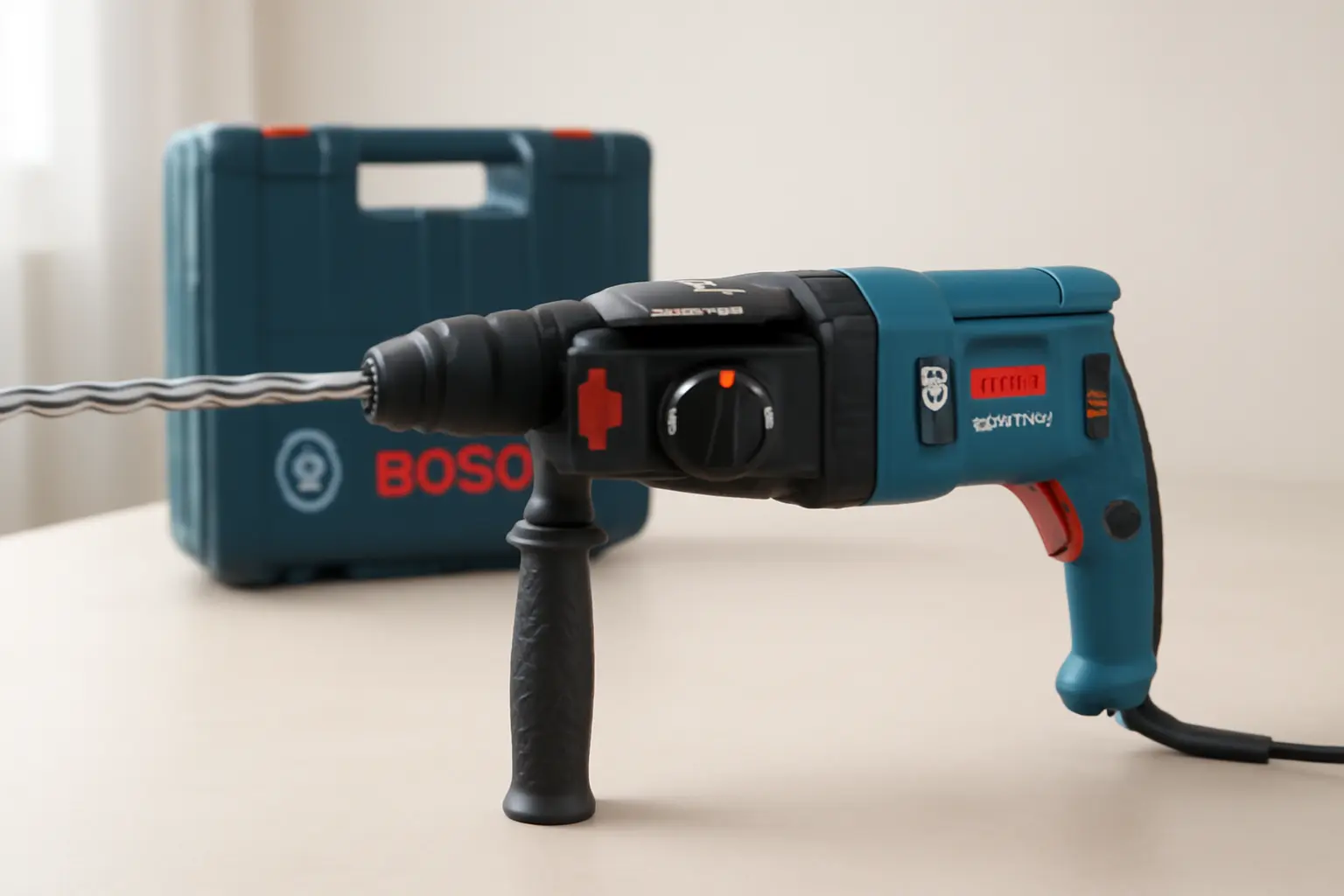 Martelo Perfurador Rompedor Bosch GBH 2-28 D 850W 3,2J 220V com maleta