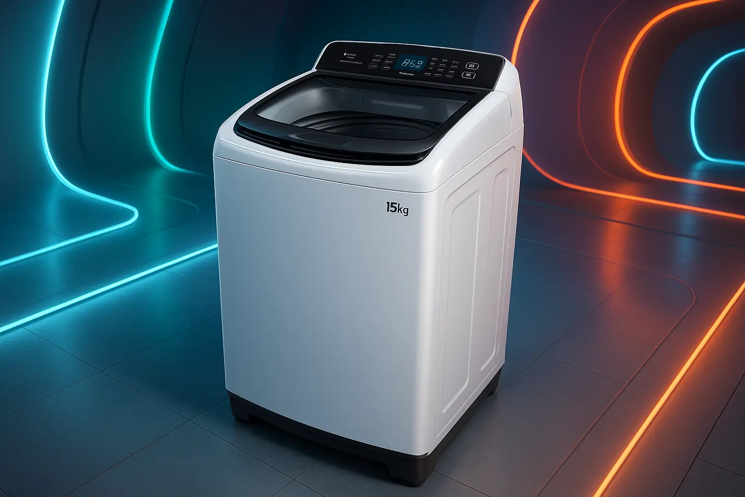 Lavadora Midea 15kg Wave Agitator com Painel Digital