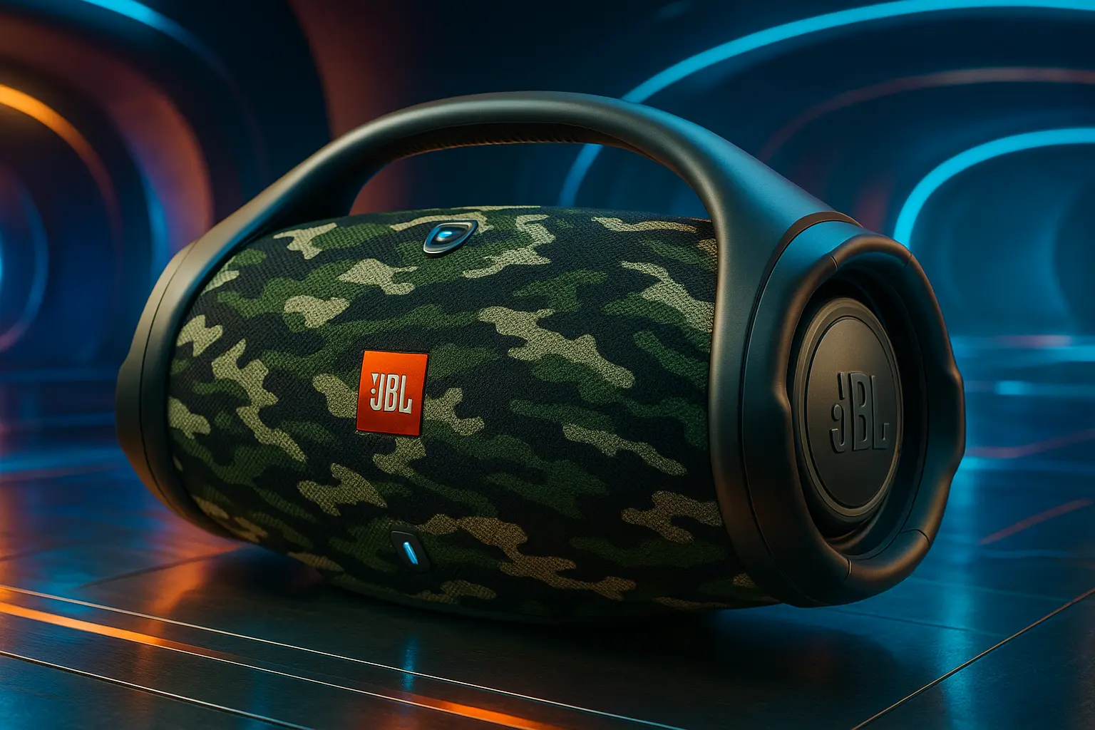 JBL Boombox 3 Camuflada: Potência e Resistência Bluetooth