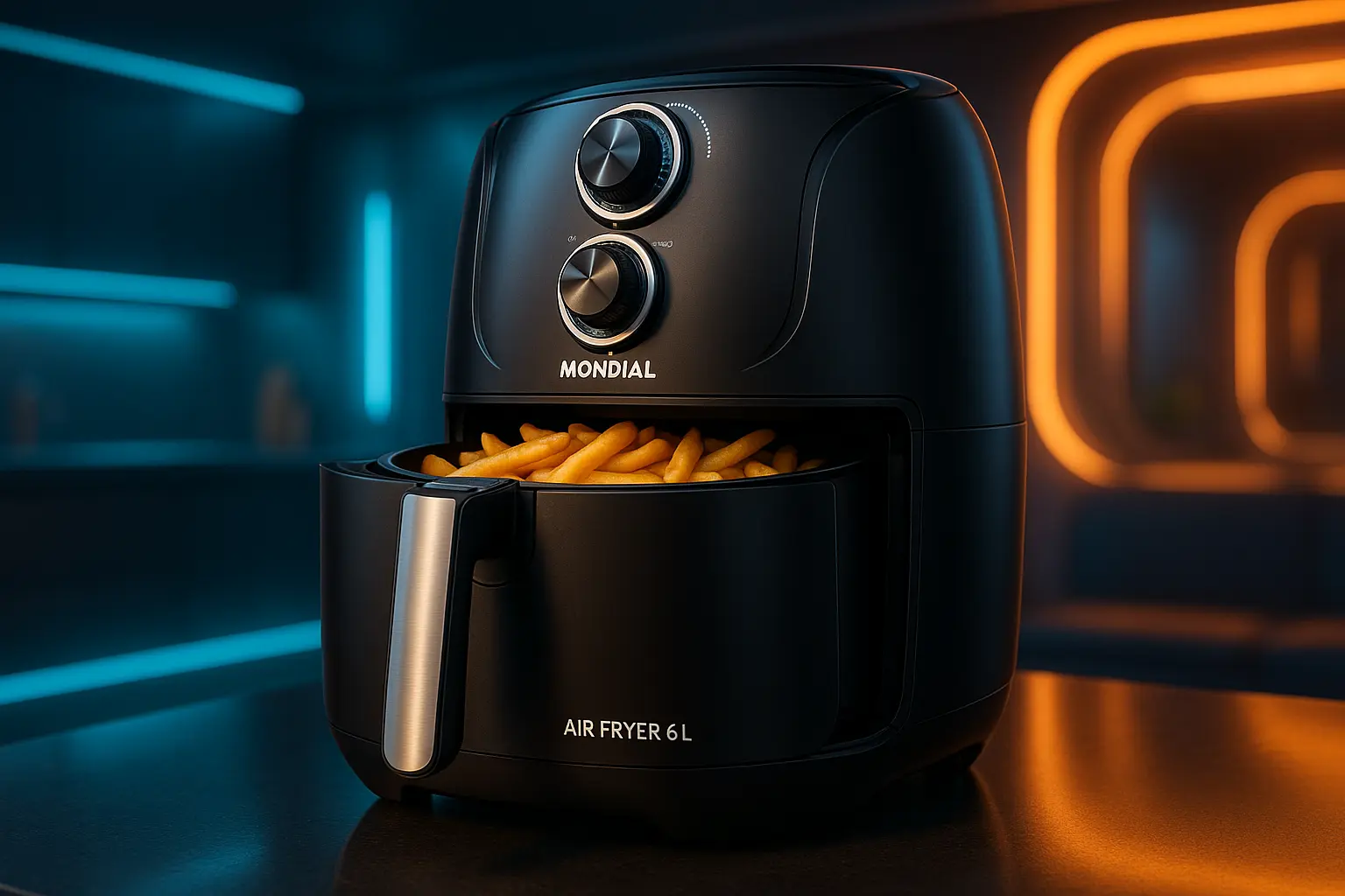 Air Fryer Mondial 6L: Potência e Capacidade na Cozinha