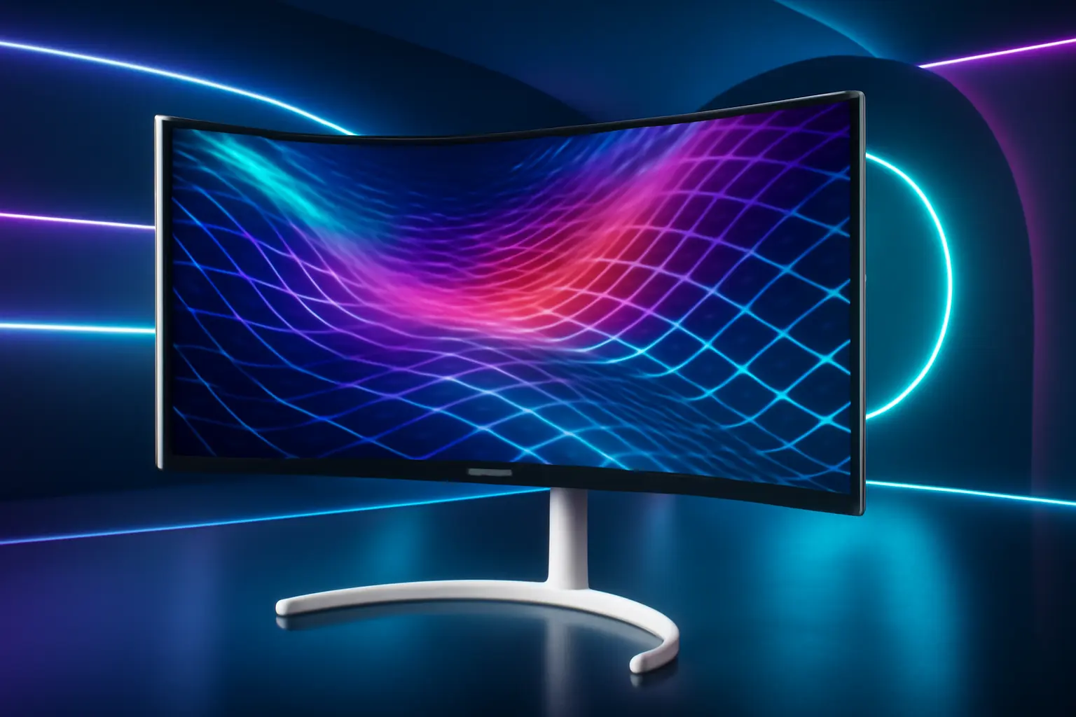 LG Monitor Inteligente MyView Curvo 34SR60QC-W: Desempenho e Conectividade para Trabalhar e Jogar