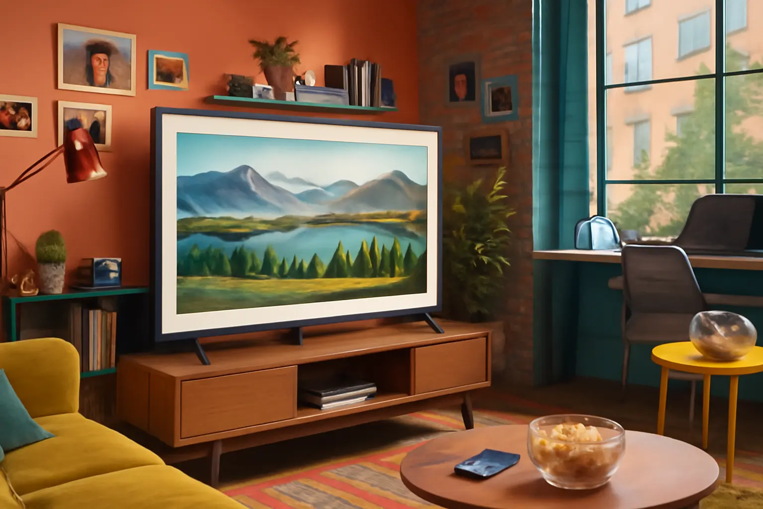 Samsung Smart TV 55 polegadas QLED The Frame LS03D - Tela Matte