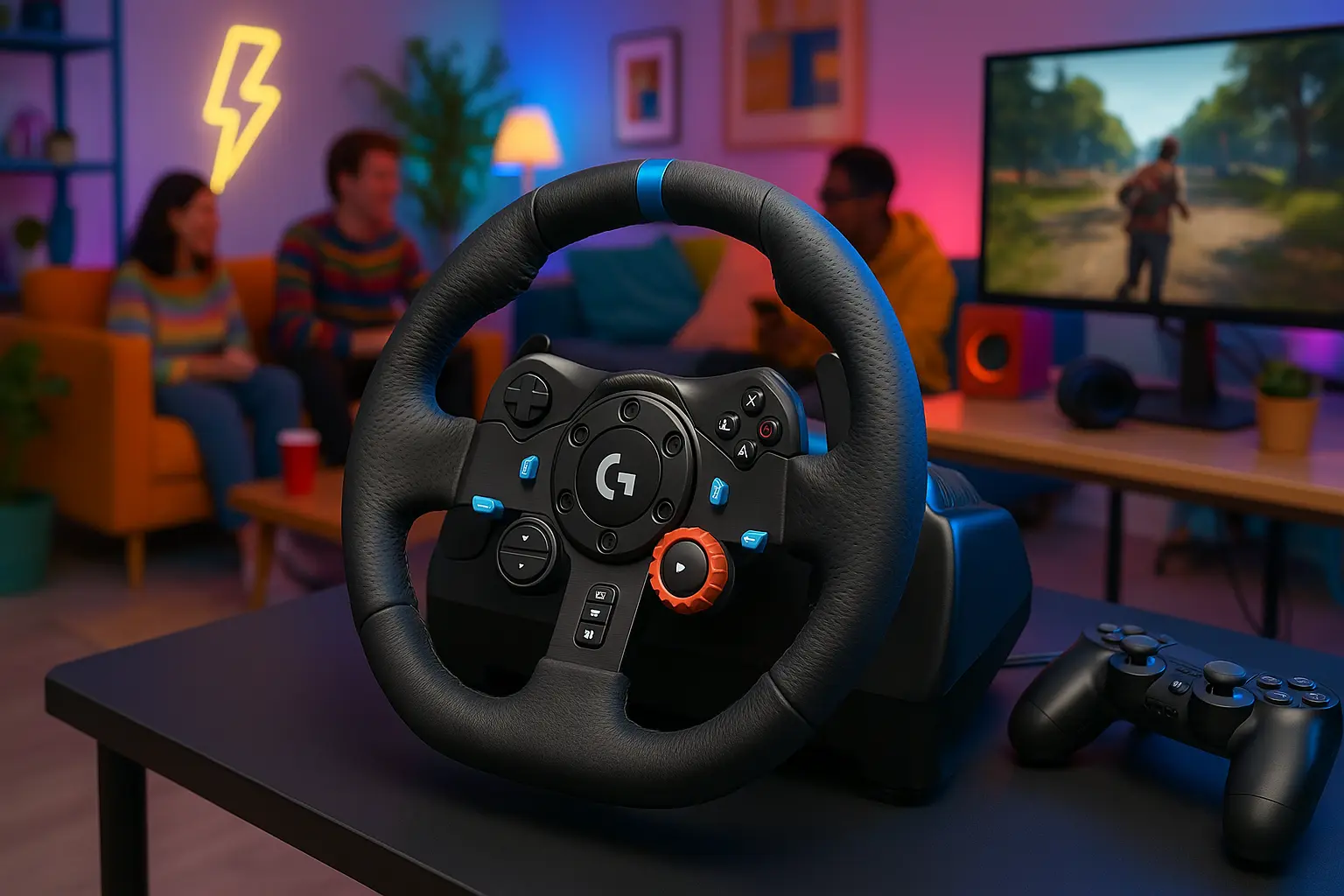 Volante Logitech G29 Driving Force com Feedback Realista