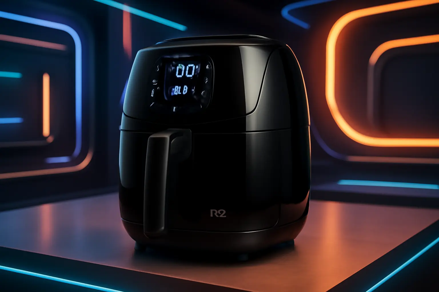 Fritadeira Air Fryer EOS 8,2 Litros Chef Gourmet Digital Compacta All Black EAF80P