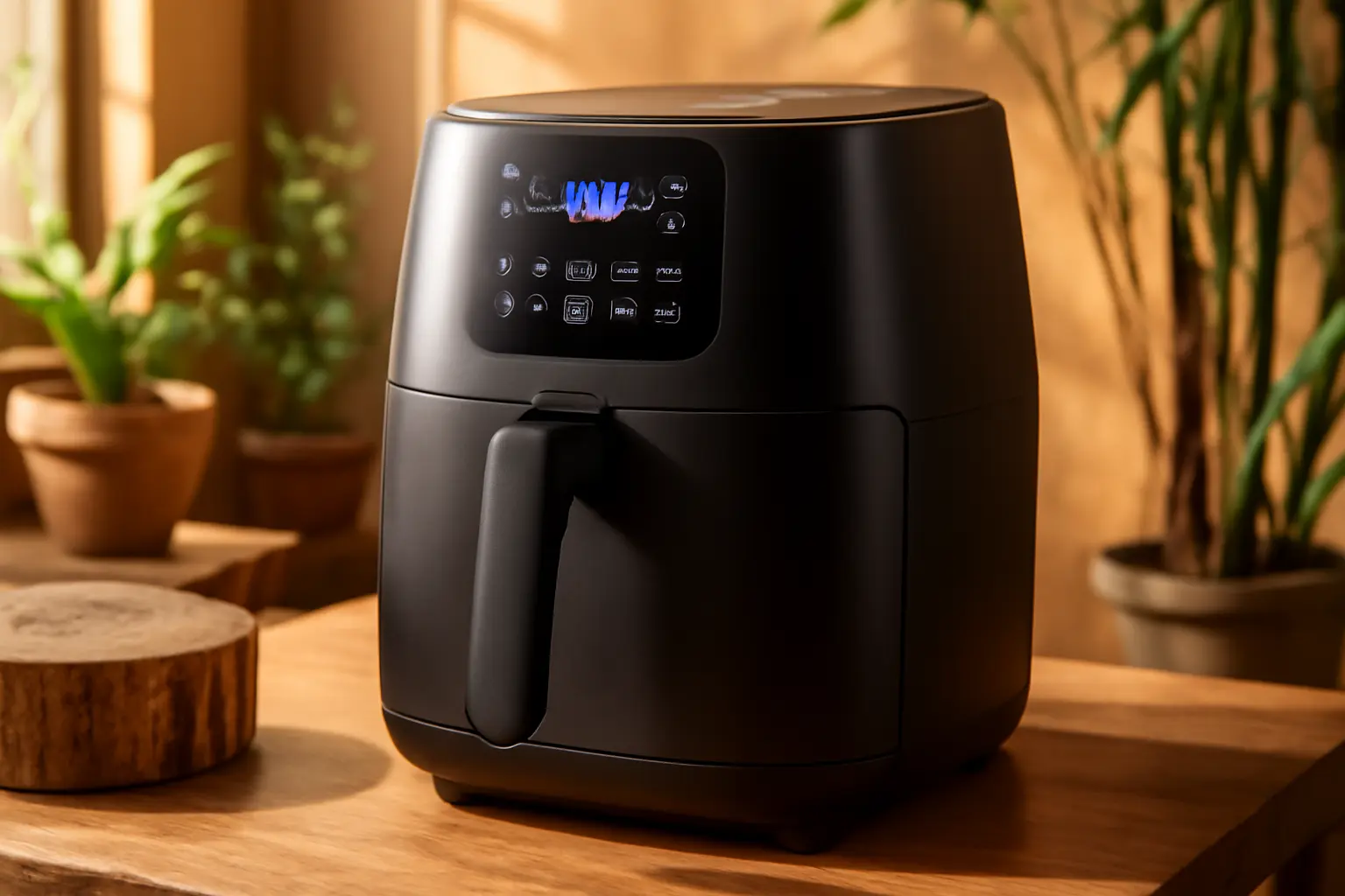 Fritadeira Air Fryer Eos 8,2 Litros Chef Gourmet Digital Compacta All Black Eaf80p 110v