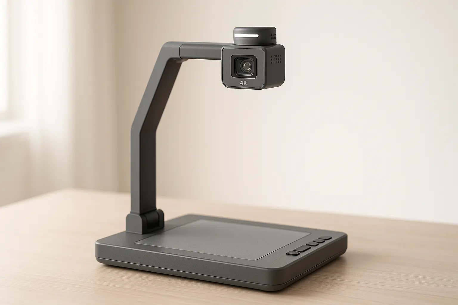 Visualizer Kitchbai 4K para Ensino com Luz LED e Microfones