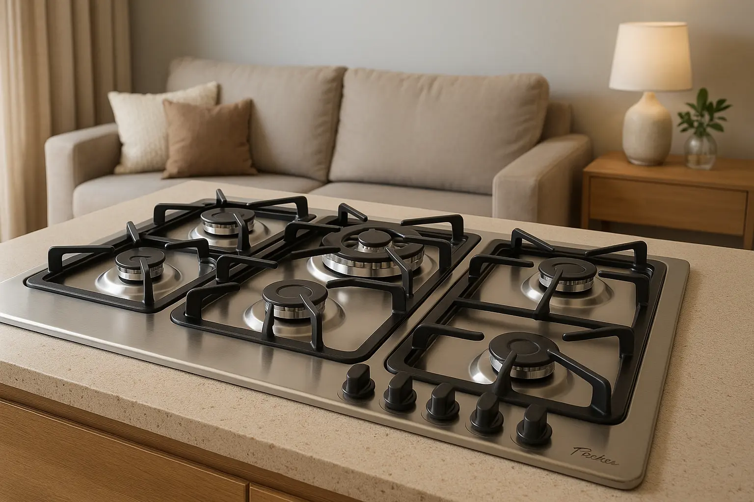 FISCHER Cooktop Gás 5 Bocas TC Infinity: Potência e Elegância Inox