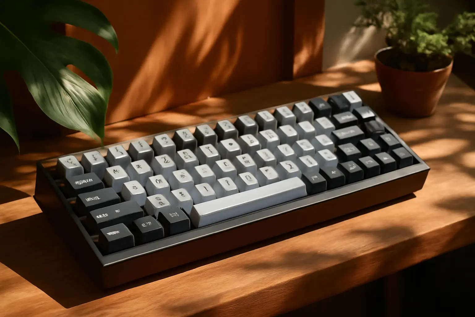 Attack Shark AK820: Teclado Mecânico 75% Hot-Swappable com Button Rotativo e LED Branco