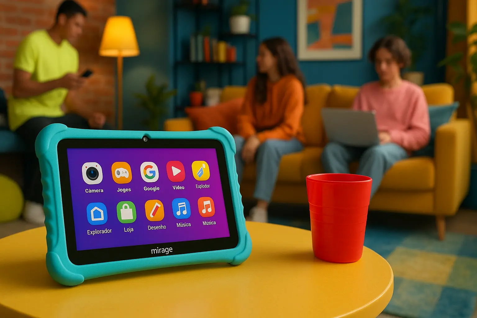 Tablet Infantil Mirage 7 Pol: Segurança e Diversão Garantida