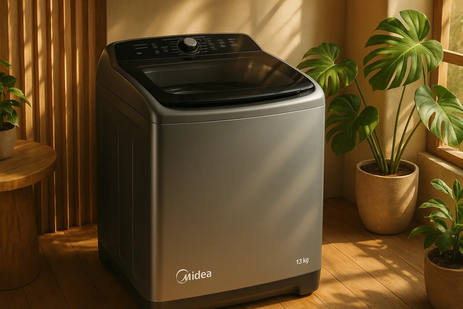 Lavadora Midea 13kg: eficiência e economia de água