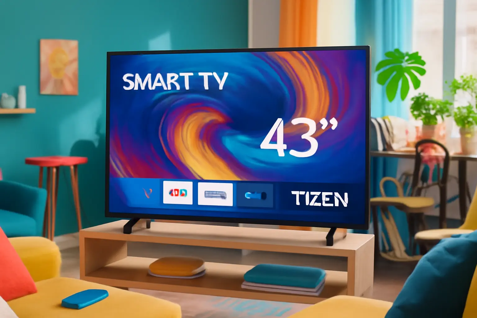 Smart TV LED 43" Samsung LH43BETMLGGXZD: Potência e Conectividade com Tizen