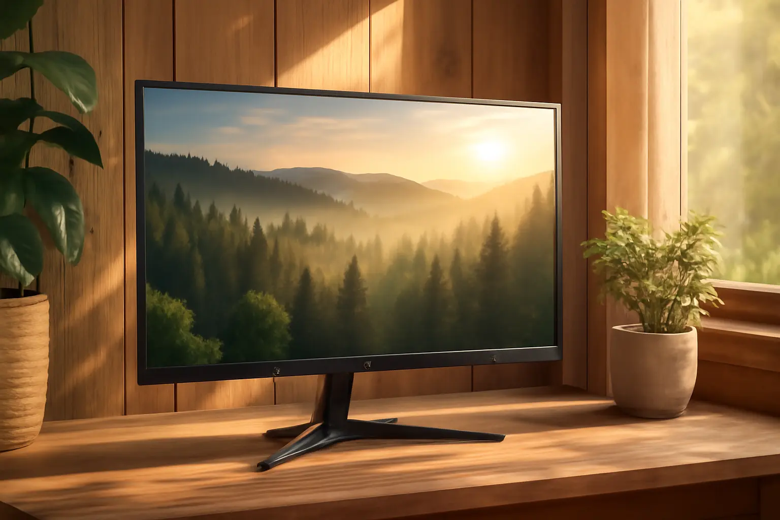 Monitor Gamer Slim 22" 60Hz 5MS Tela Full HD LED 1080P HDMI/VGA Base Vesa