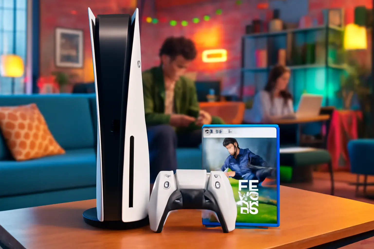 Console PS5 Slim 1TB com Controle e EA FC 25