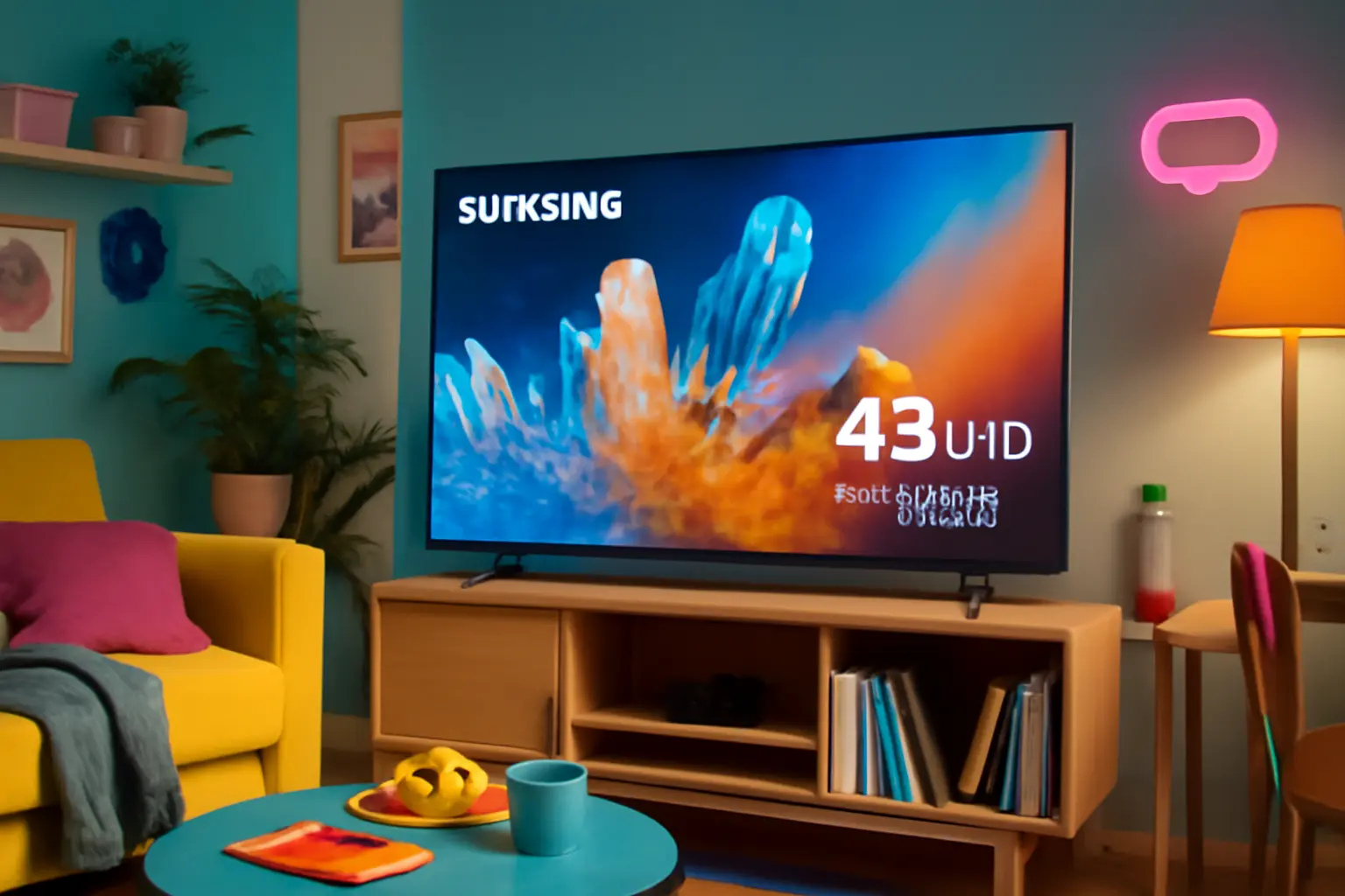 Samsung Smart TV 43" UHD 4K 43DU7700 - Processador Crystal 4K, Gaming Hub