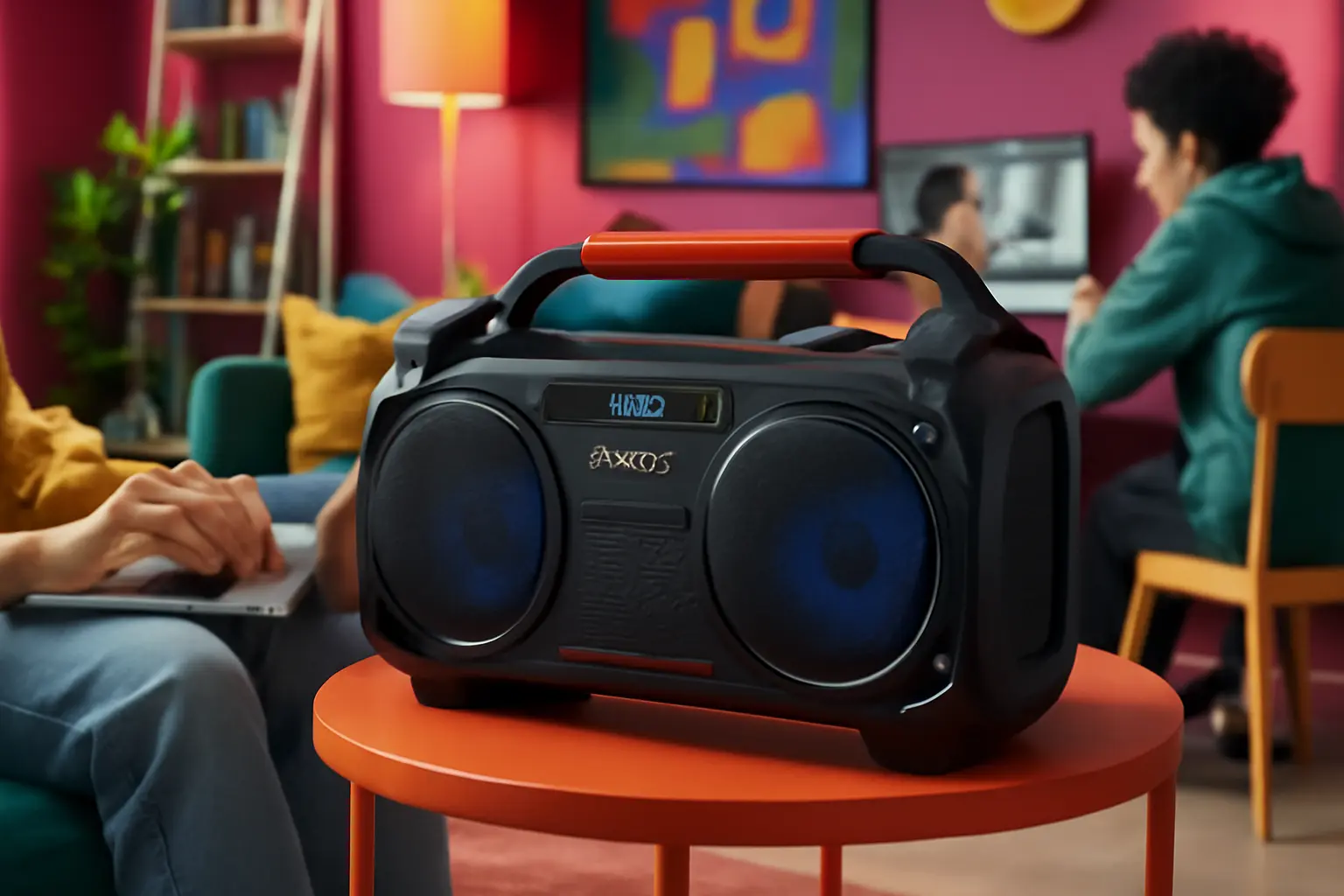 AIWA Boombox BBS01: Potência, Resistência e Som de Alta Qualidade