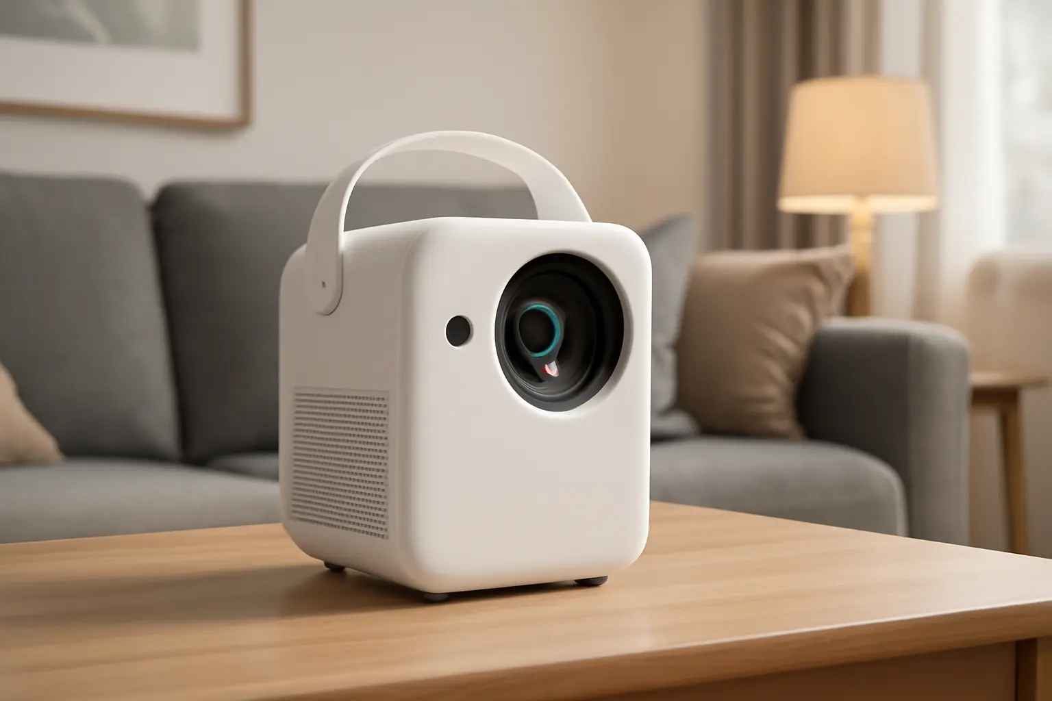 Projetor HY300: Mini Projetor Portátil com Suporte 4K e Android 11 Smart
