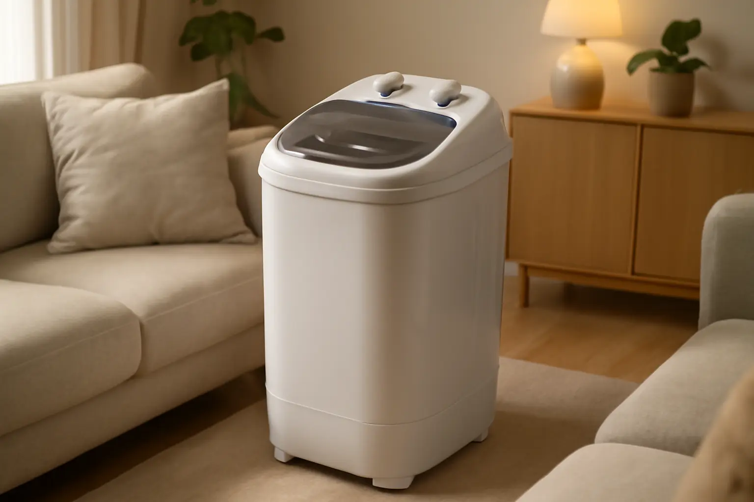 MINI LAVADORA DE ROUPAS PRAXIS PETIT 1,2KG: Compacta e Eficiente para Seu Dia a Dia