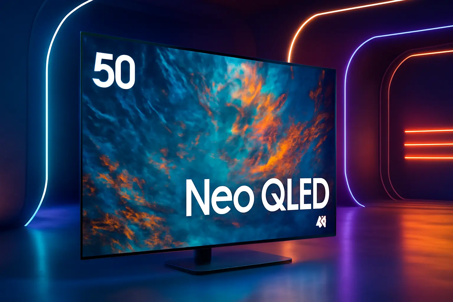 Samsung Smart Gaming TV 50" Neo QLED 4K Mini Led 50QN90D: Processador com AI, Upscaling 4K, Mini LED