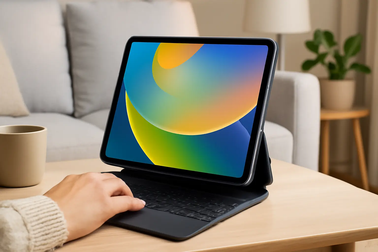 Mobee Capa com Teclado Mágico para iPad Air 11 polegadas