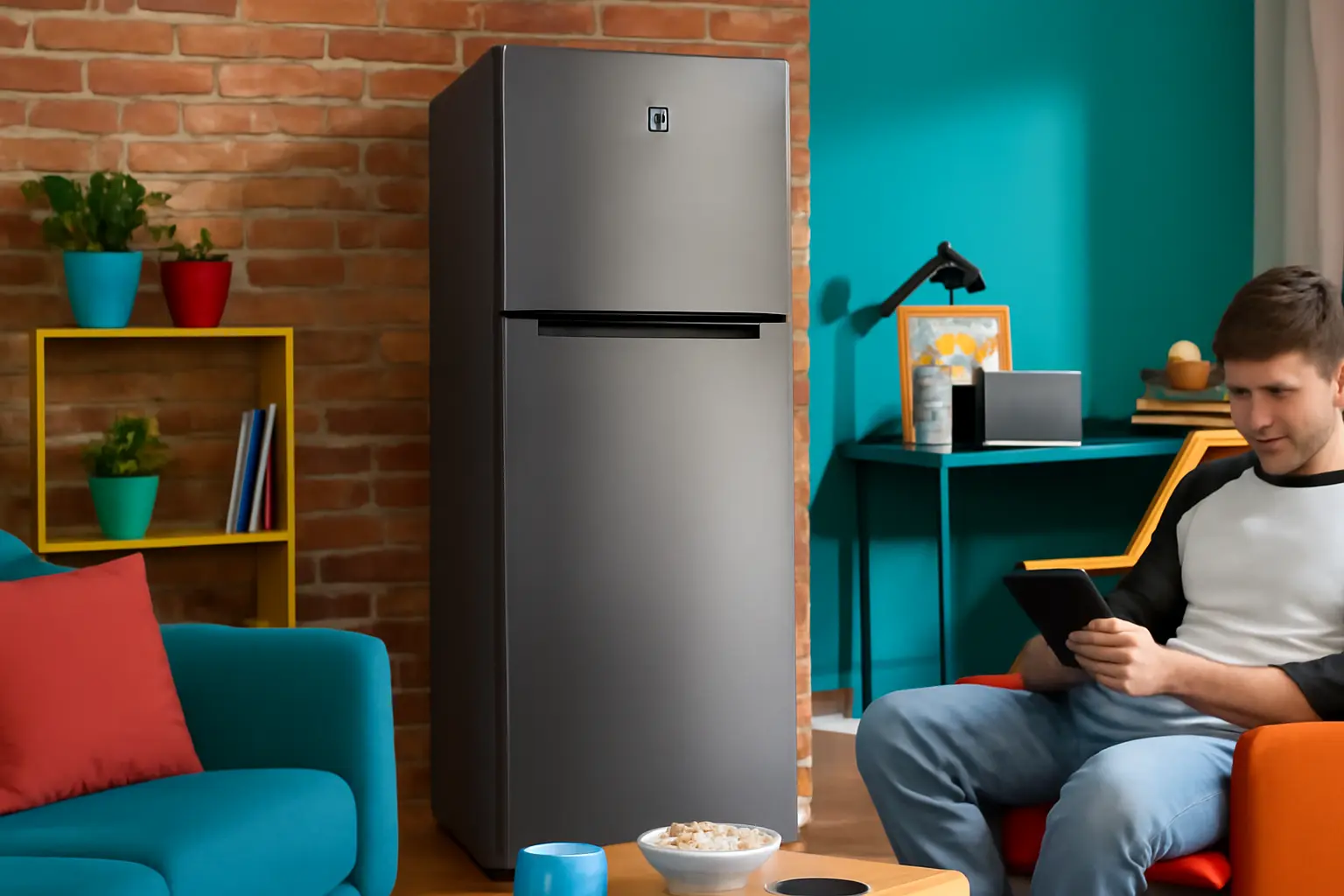 Refrigerador 371L Frost Free 2 Portas 110 Volts, Inox, Electrolux