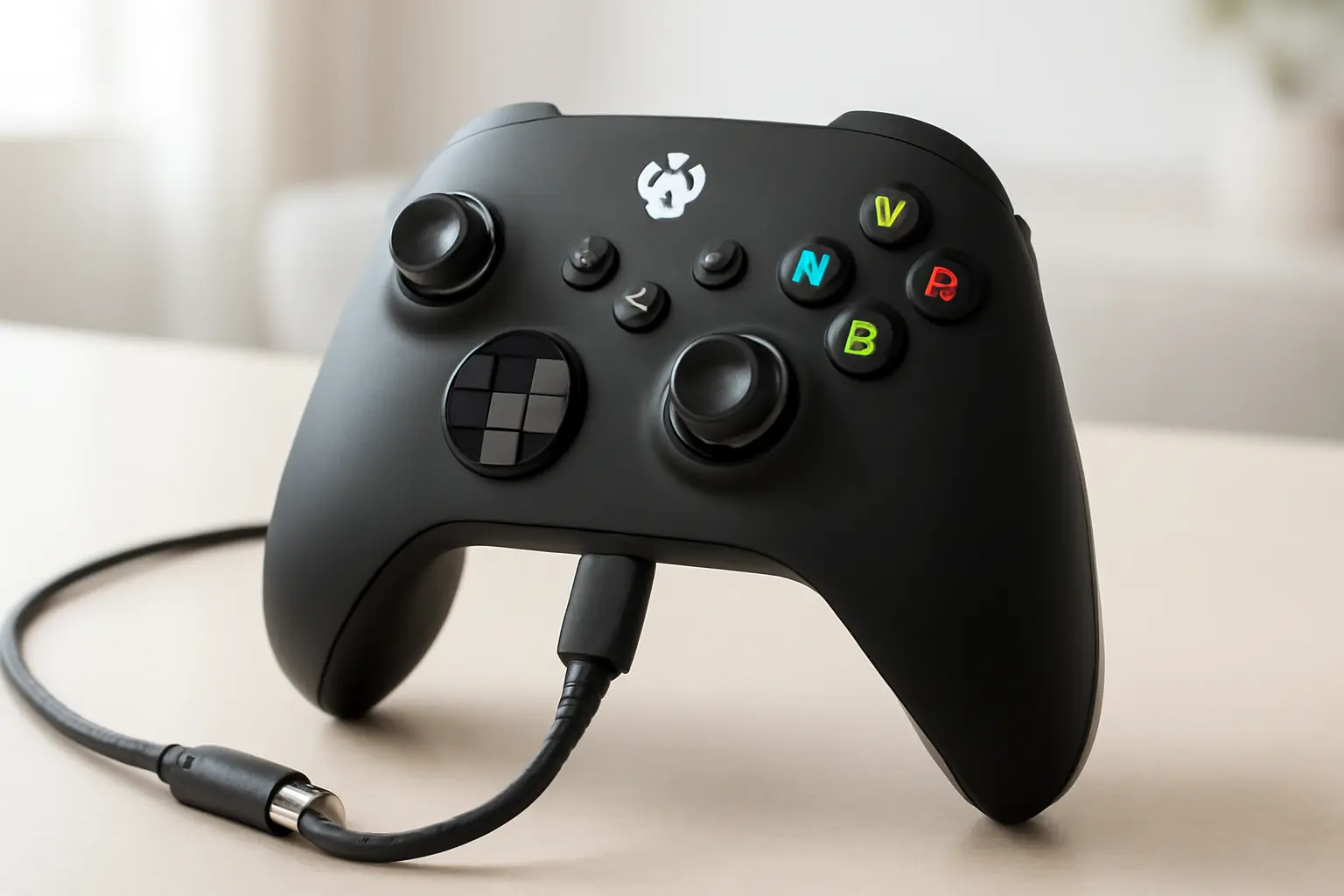 Controle Sem Fio Xbox + Cabo USB: Experiência Imersiva e Conforto