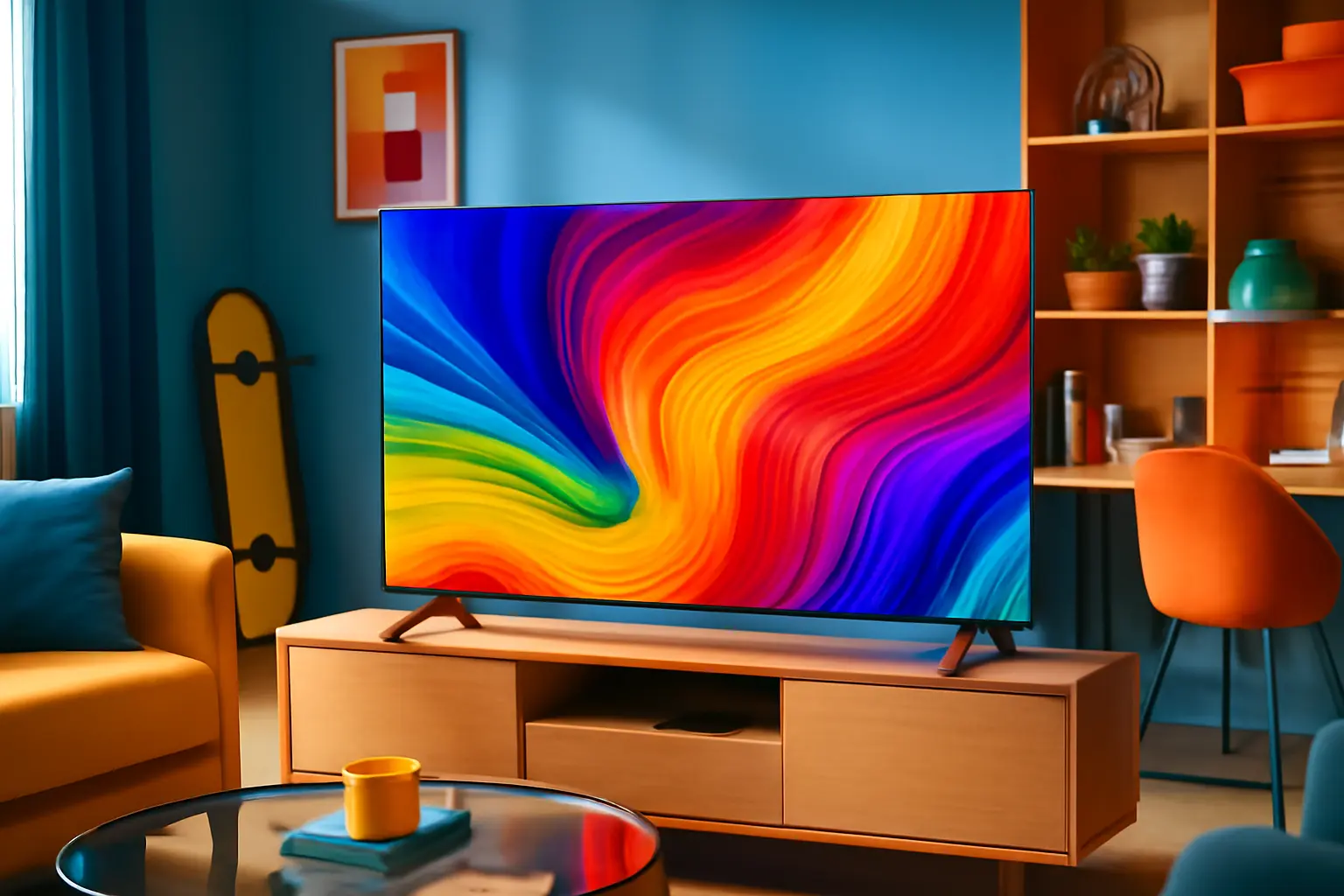 TCL LED SMART TV 55” P755 4K UHD GOOGLE TV: Som, Imagem e Google Integrado