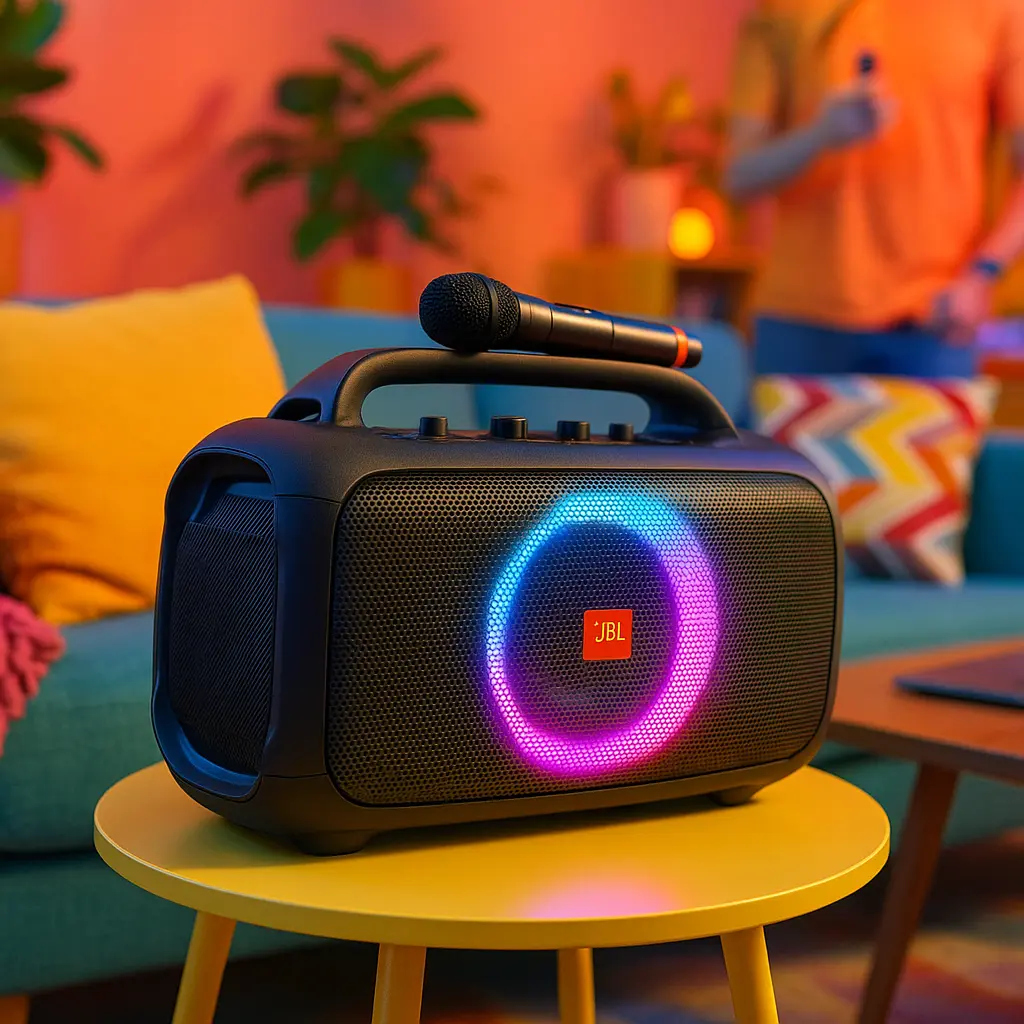 JBL PartyBox On-the-Go Essential: Som Potente com Show de Luzes