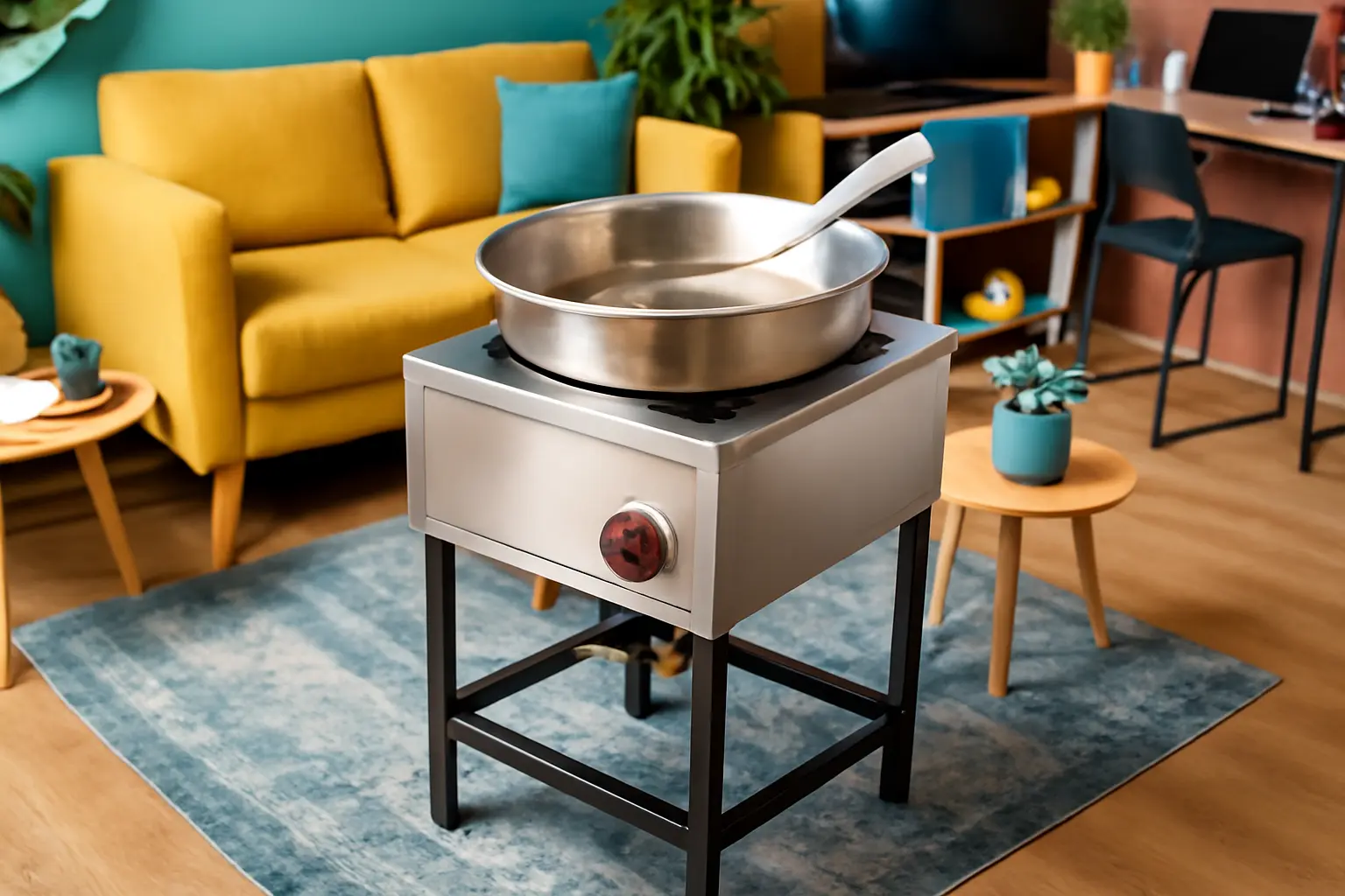Fritadeira Industrial Fogão Pasteleiro Com Tacho 16,7L Aço Inoxidável: Capacidade e Performance em Grande Escala