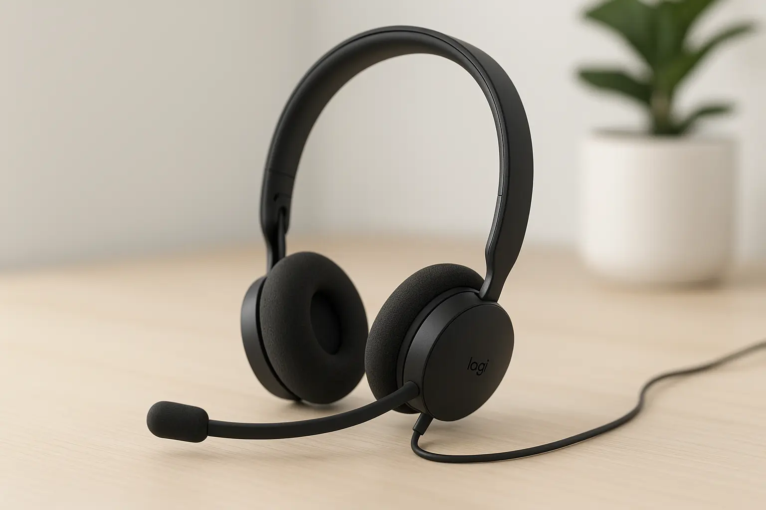 Headset Logitech Zone 300 com Cancelamento de Ruído