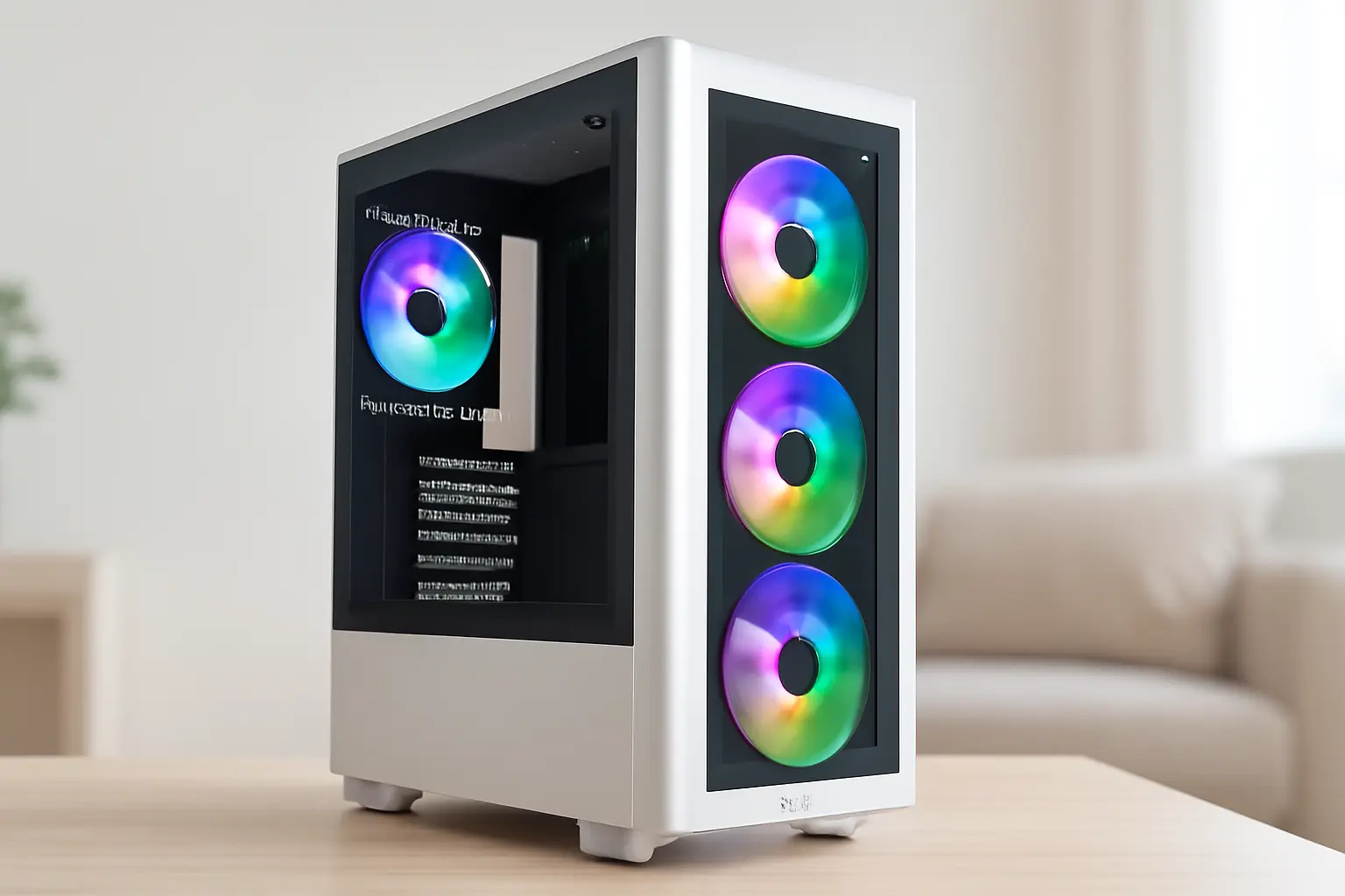 Gabinete Gamer Cruiser Mid Tower RGB Branco Fortrek