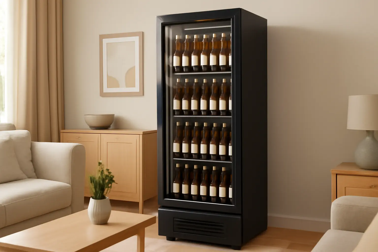 Cervejeira Expositor Vertical Porta de Vidro 220V VN50AH Optima All Black 497 Litros - Metalfrio: Ideal para Quem Busca Qualidade e Desempenho