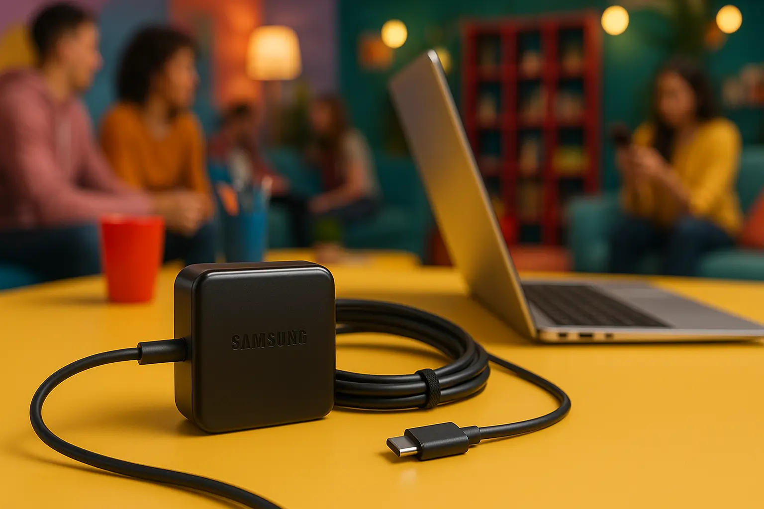Carregador Samsung Galaxy Book3 360: Cabo Tipo C 1,8m Original