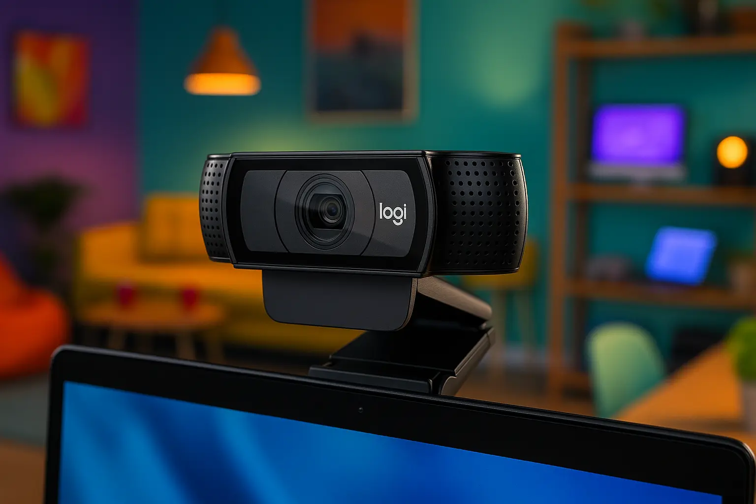 Webcam Logitech C920s: Full HD, Microfones Estéreo e Privacidade