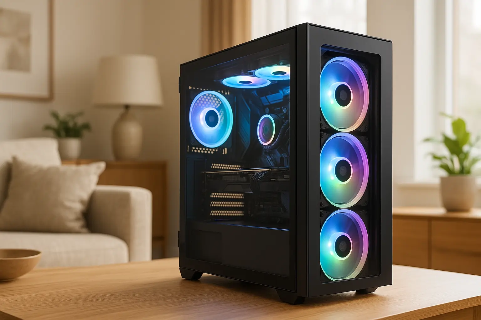 Gabinete Gamer Mancer CV500L com Vidro Panorâmico e Tipo Aquário