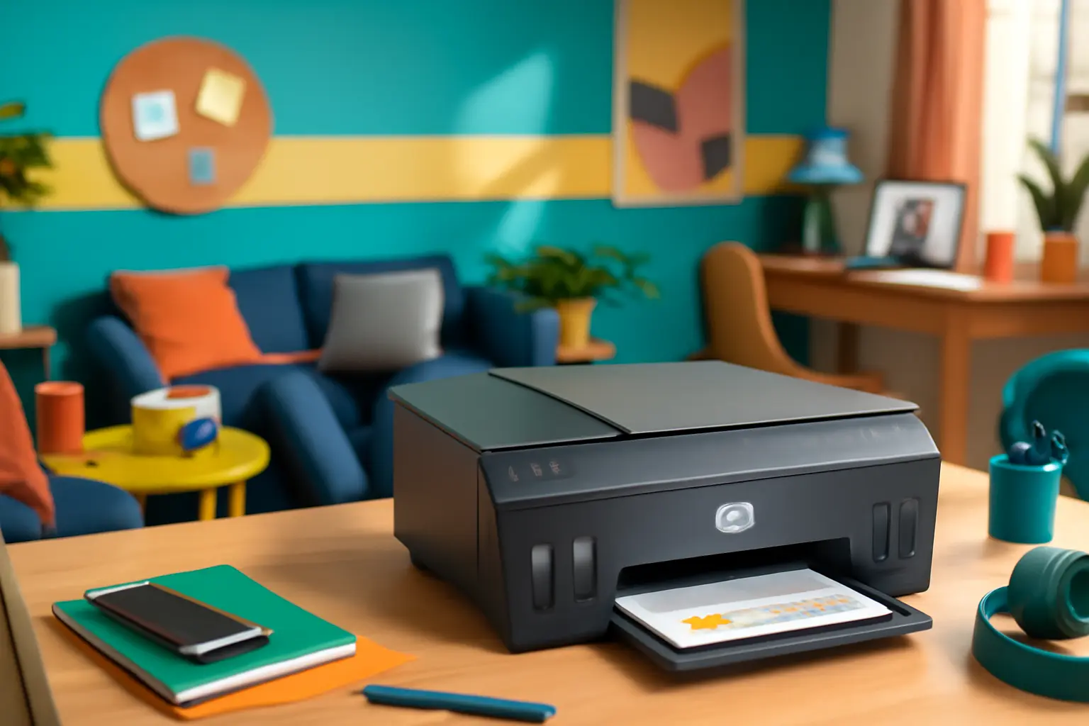 Impressora Multifuncional HP Smart Tank 754: Tanque de Tinta Colorida Wi-Fi, Scanner Duplex e Bluetooth