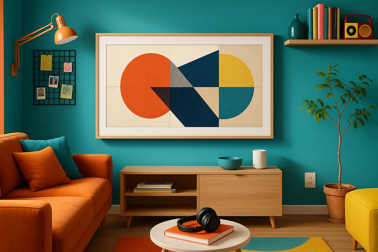 Moldura Samsung The Frame 55" Bege Amadeirado: Estilo e Sofisticação