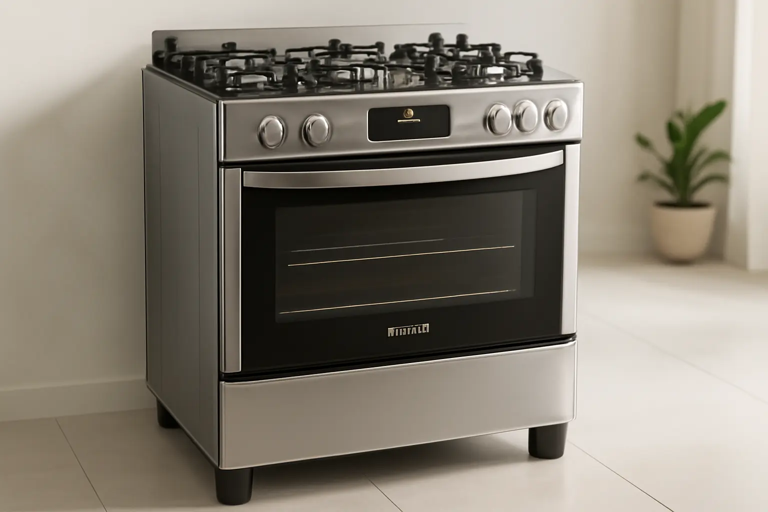 Fogão Brastemp 5 Bocas Inox com Mesa de Vidro e Timer Touch