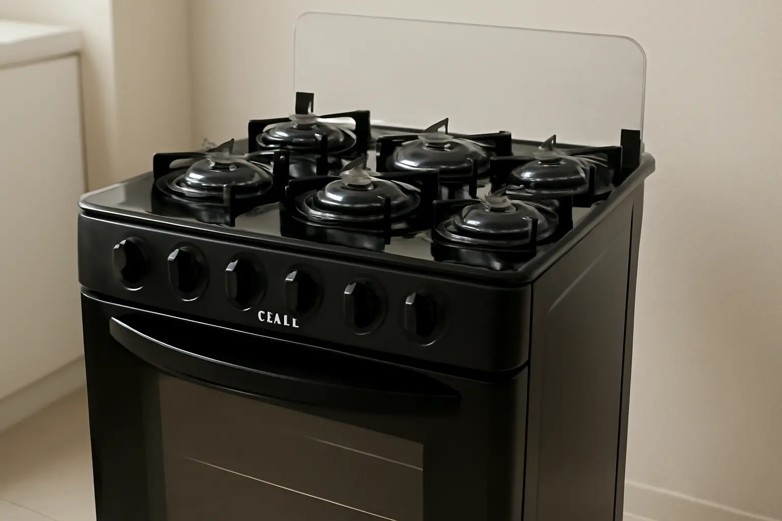 Fogão Consul 5 Bocas Preto com Mesa de Vidro: Potência e Estilo para Sua Cozinha