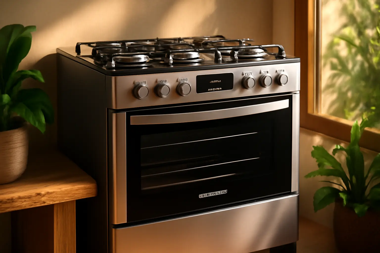 Fogão Brastemp 5 Bocas Inox com Mesa de Vidro e Touch Timer