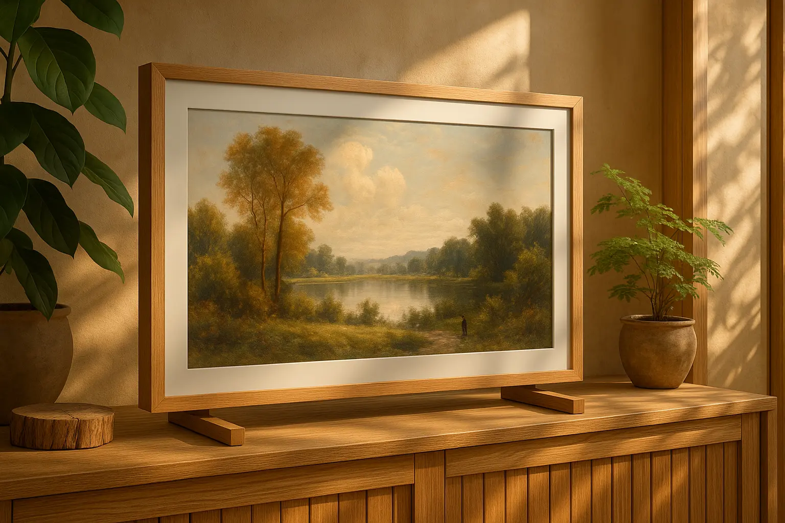 Moldura para The Frame 43" transforma sua TV em obra de arte