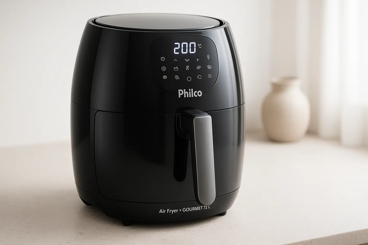 Fritadeira Philco Air Fryer Gourmet 7.2L: Capacidade e Potência Extra