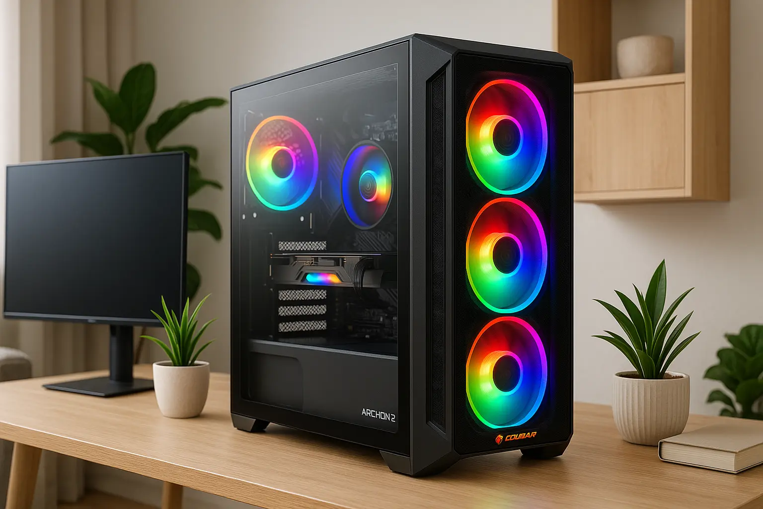 Gabinete Gamer Cougar Archon 2 RGB: Design e Ventilação Potente