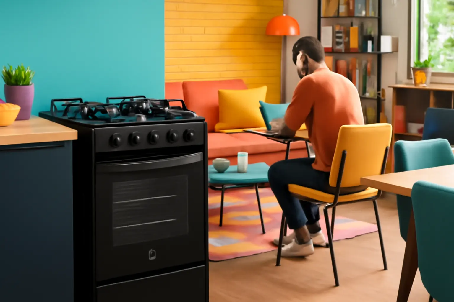 Fogão de Embutir 4 Bocas Electrolux Preto Experience com Mesa de Vidro, PerfectCook e VaporBake (FE4BP) Bivolt