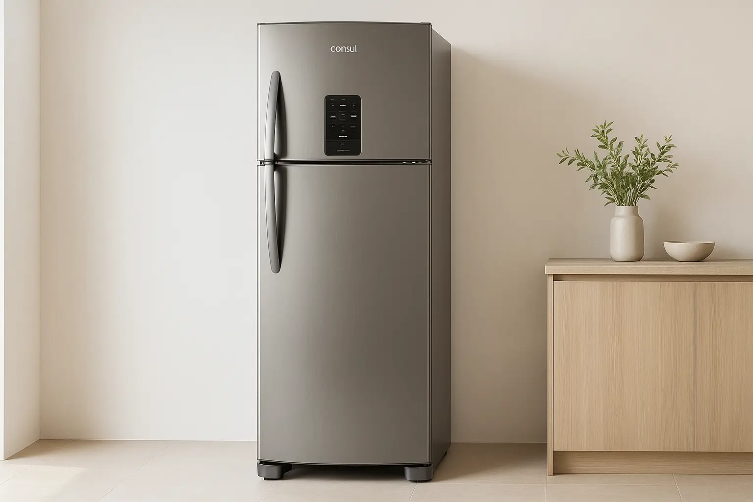 Refrigerador Consul 340L Frost Free Evox Inox