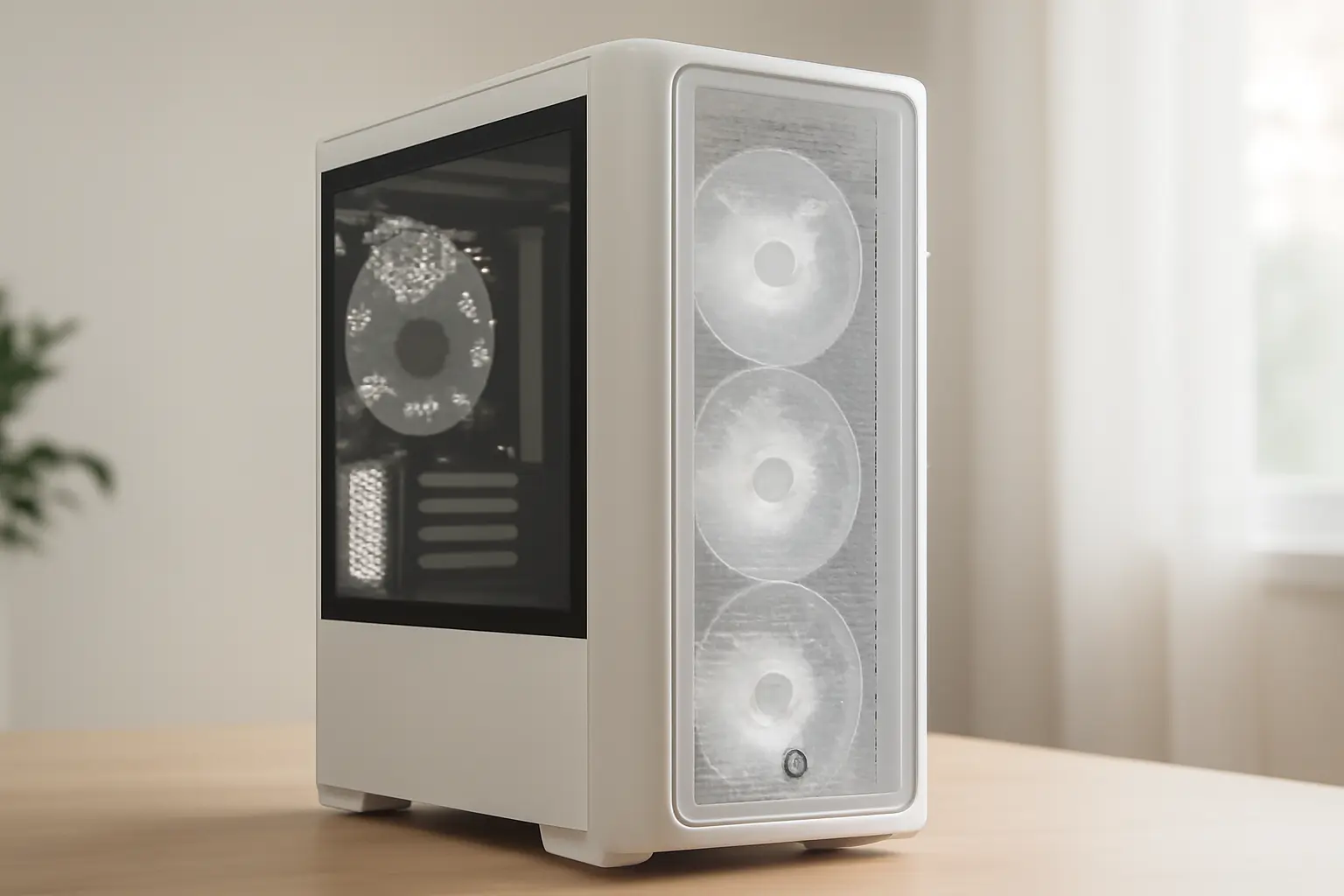 Gabinete Gamer PCYES Forcefield TWR White Ghost: Desempenho e Estilo no Seu Setup