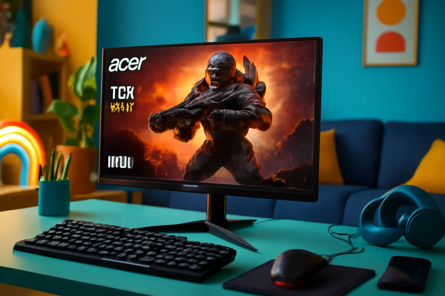 Monitor Acer Gamer Nitro KG243Y G0bi 23.8” Full HD 120 Hz 1ms