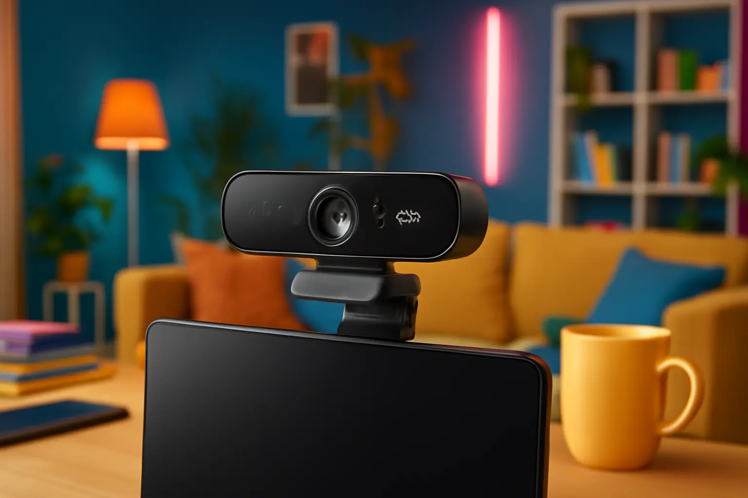 Webcam Ultra HD Logitech Brio 4K PRO com Microfone Embutido