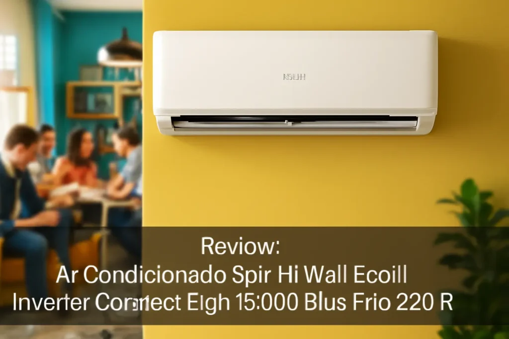Ar Condicionado Split Hi Wall Eco II Inverter Connect Elgin 18.000 Btus Frio 220v R-32